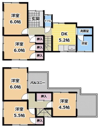 尾崎ハウスの物件間取画像